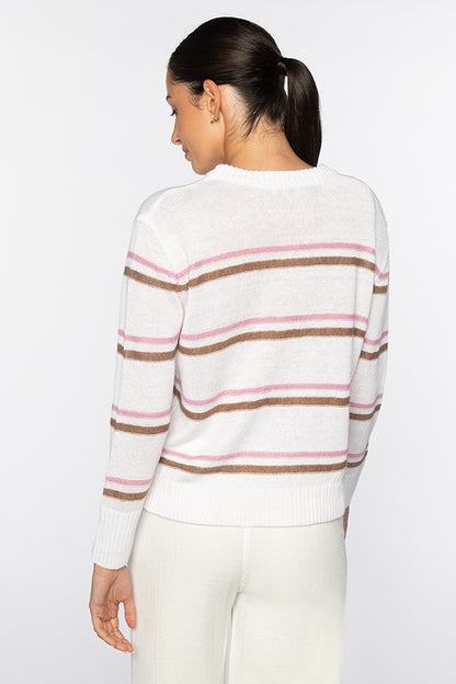 TEXTURED STRIPE CREW - detail view