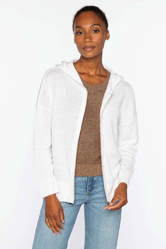 EASY ZIP HOODIE | 100% Linen | Kinross Cashmere