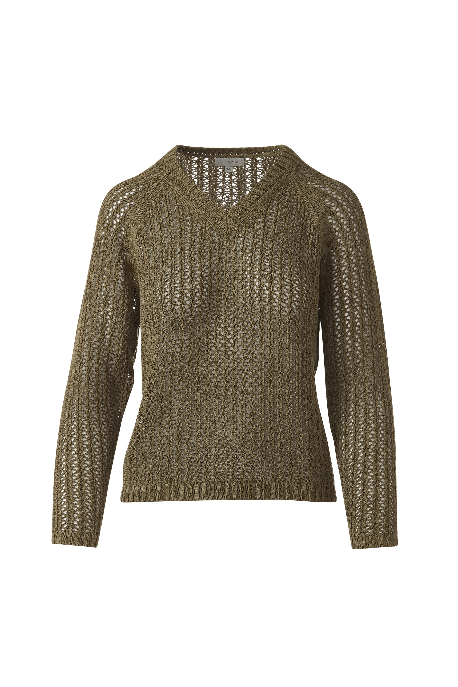OPENWORK RAGLAN VEE in MEADOW