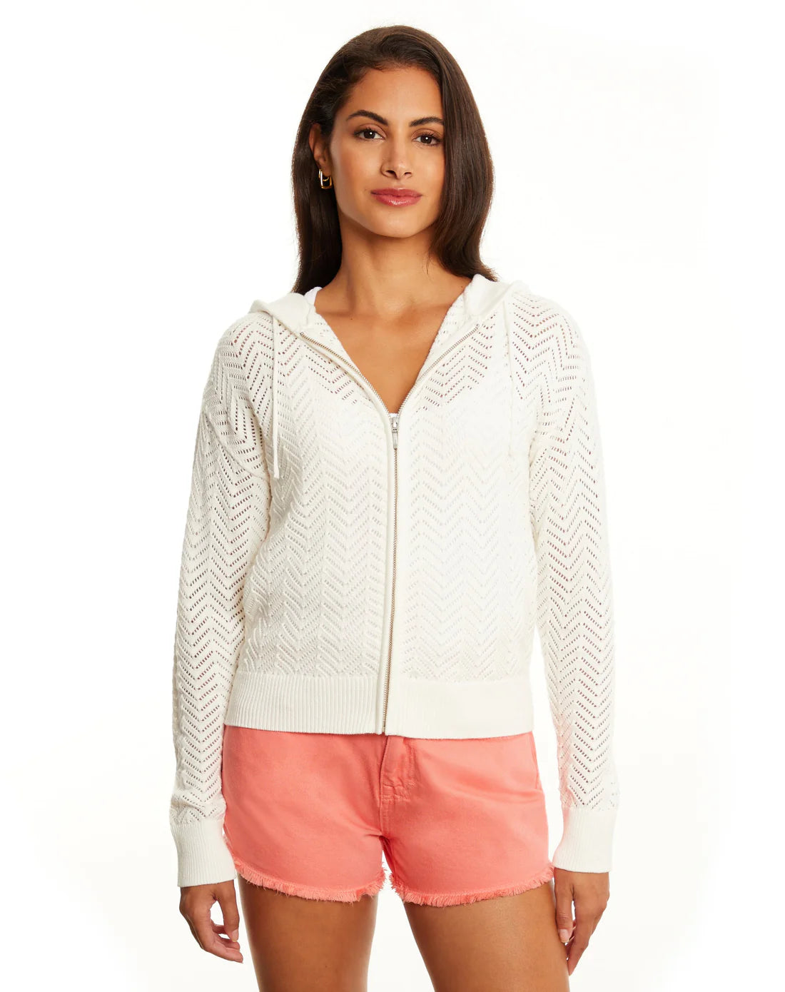 &ISLA Open Knit Zip Hoodie