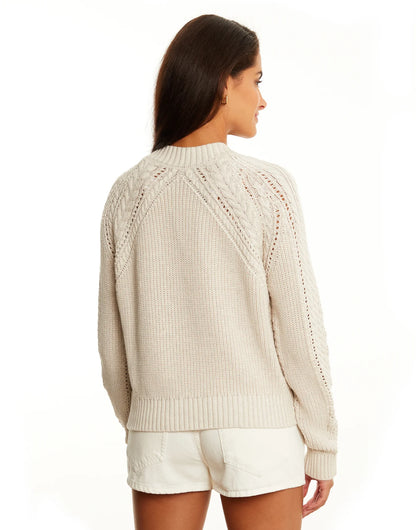 Cable Knit V-Neck Cardigan