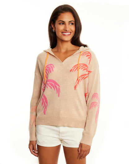 &ISLA Luxe Intarsia V-Neck Hoodie