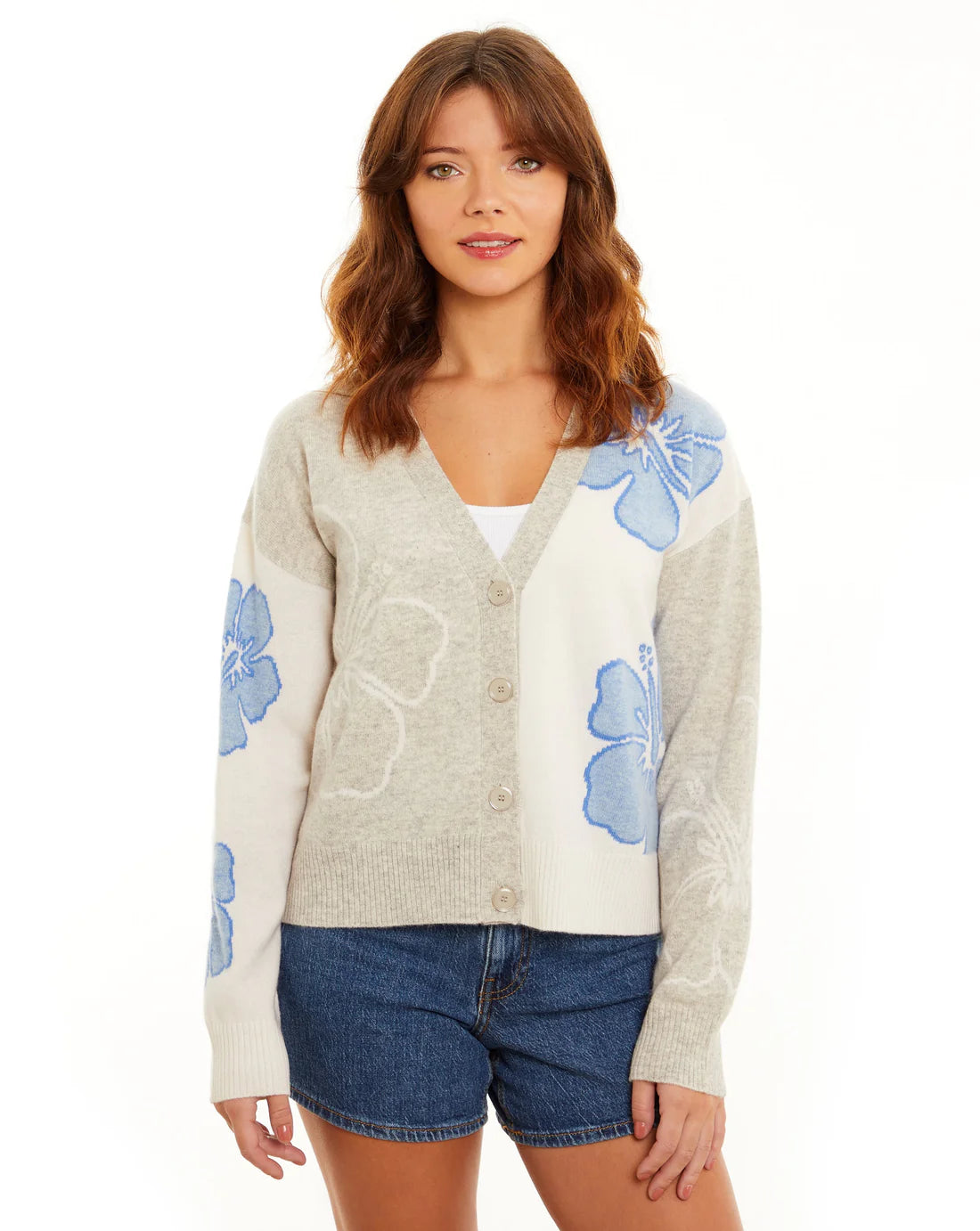 &ISLA Hawaiian V-Neck Cardigan