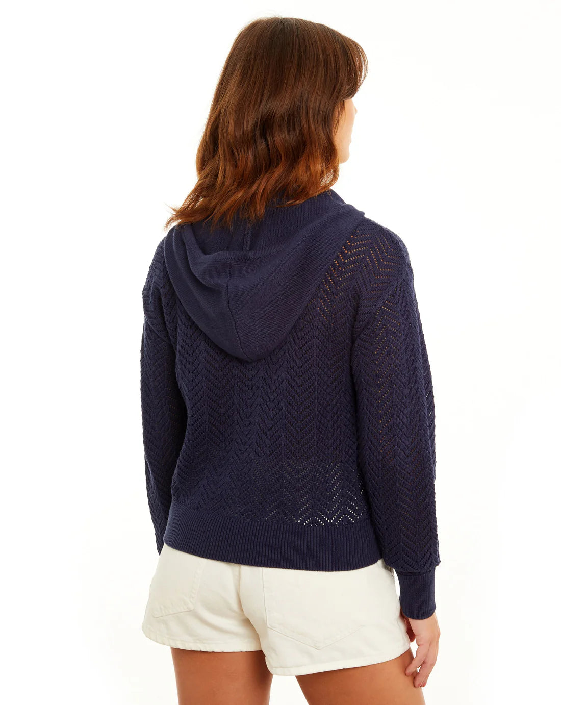 &ISLA Open Knit Zip Hoodie