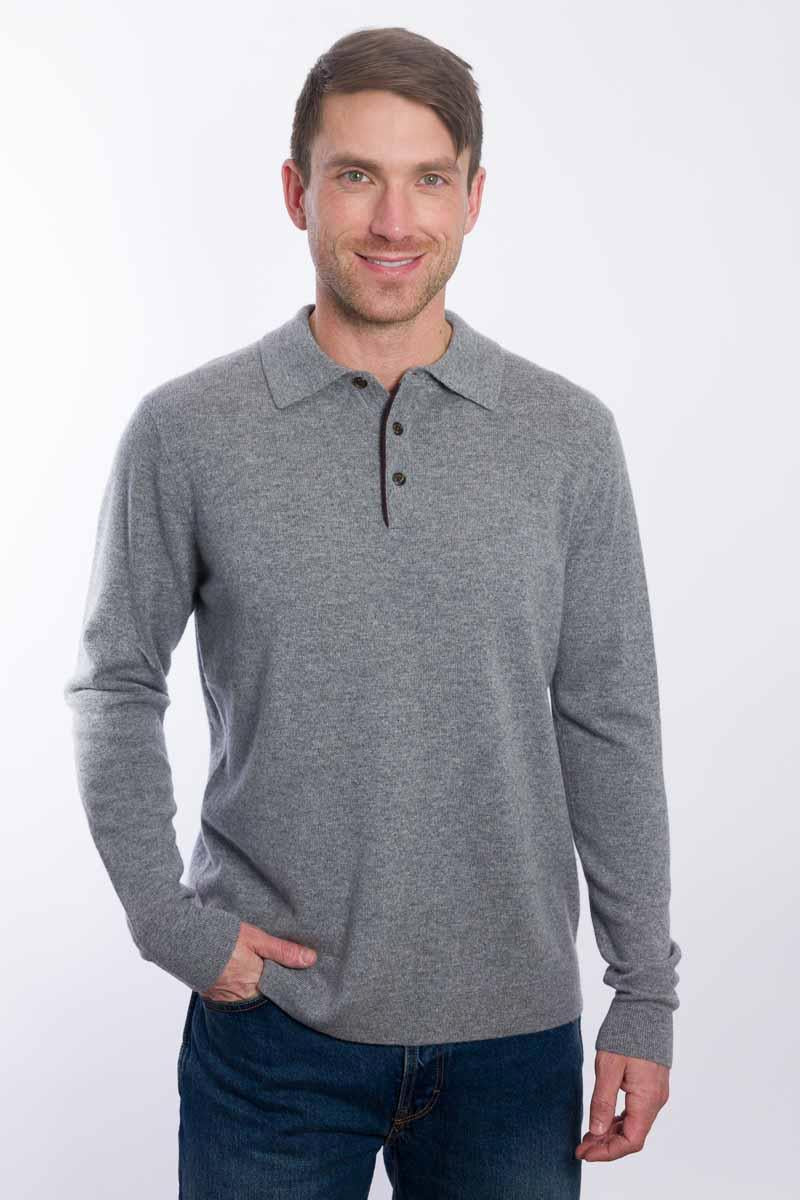 Suede Trim Polo