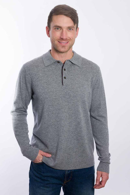 Suede Trim Polo