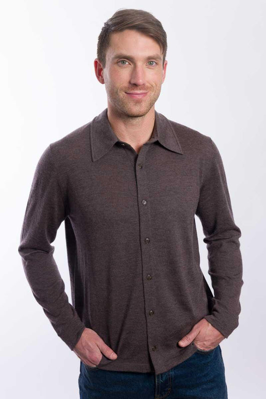 Worsted Shirt Cardigan