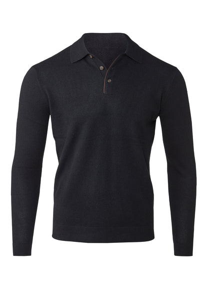 Suede Trim Polo