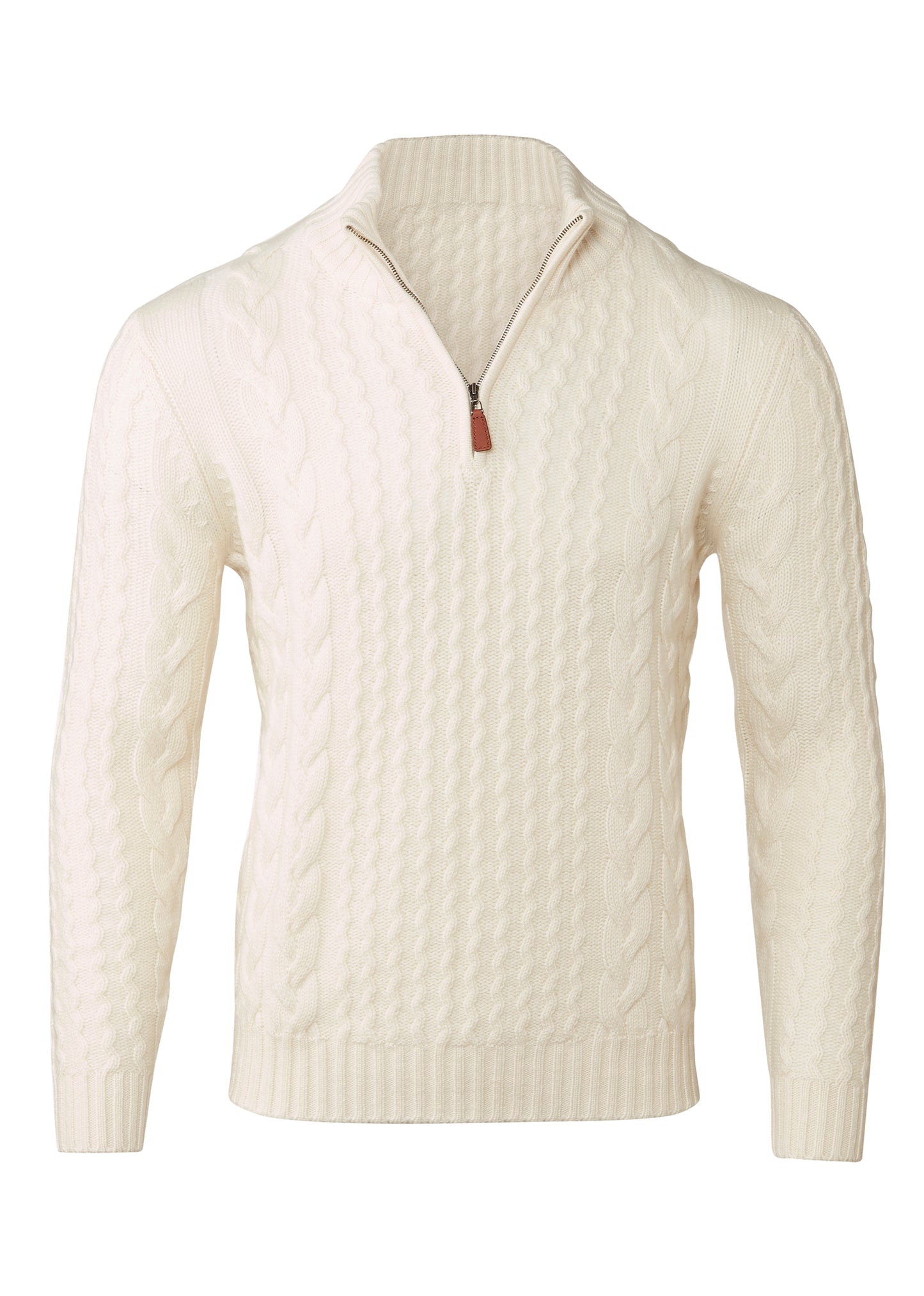 Luxe Cable Qtr Zip Mock