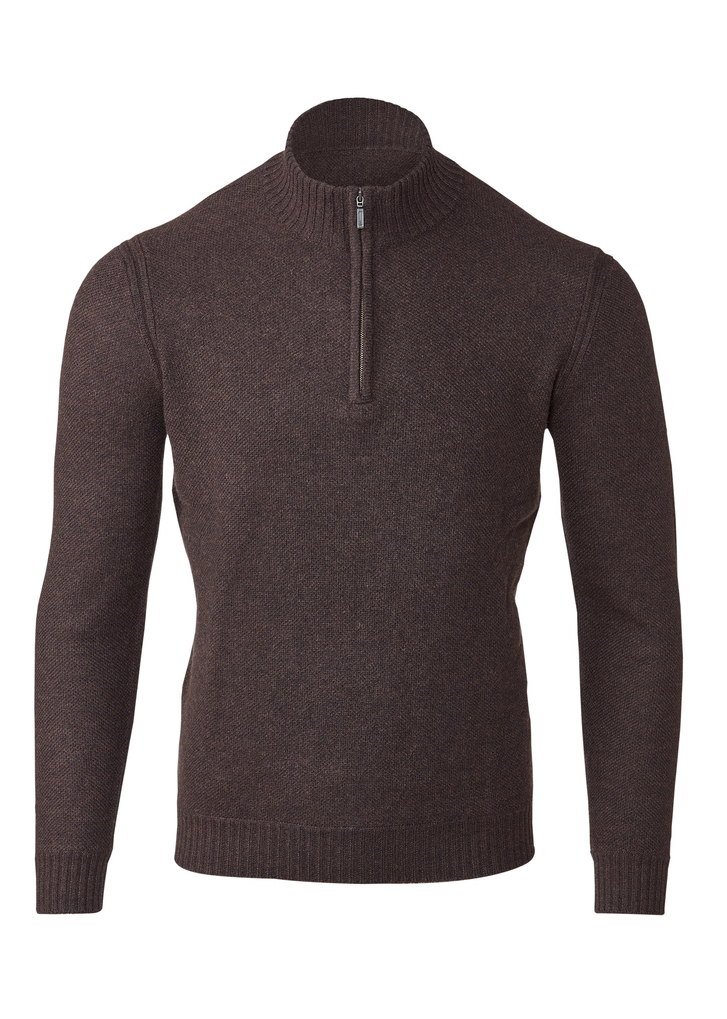 Pique Qtr Zip Mock