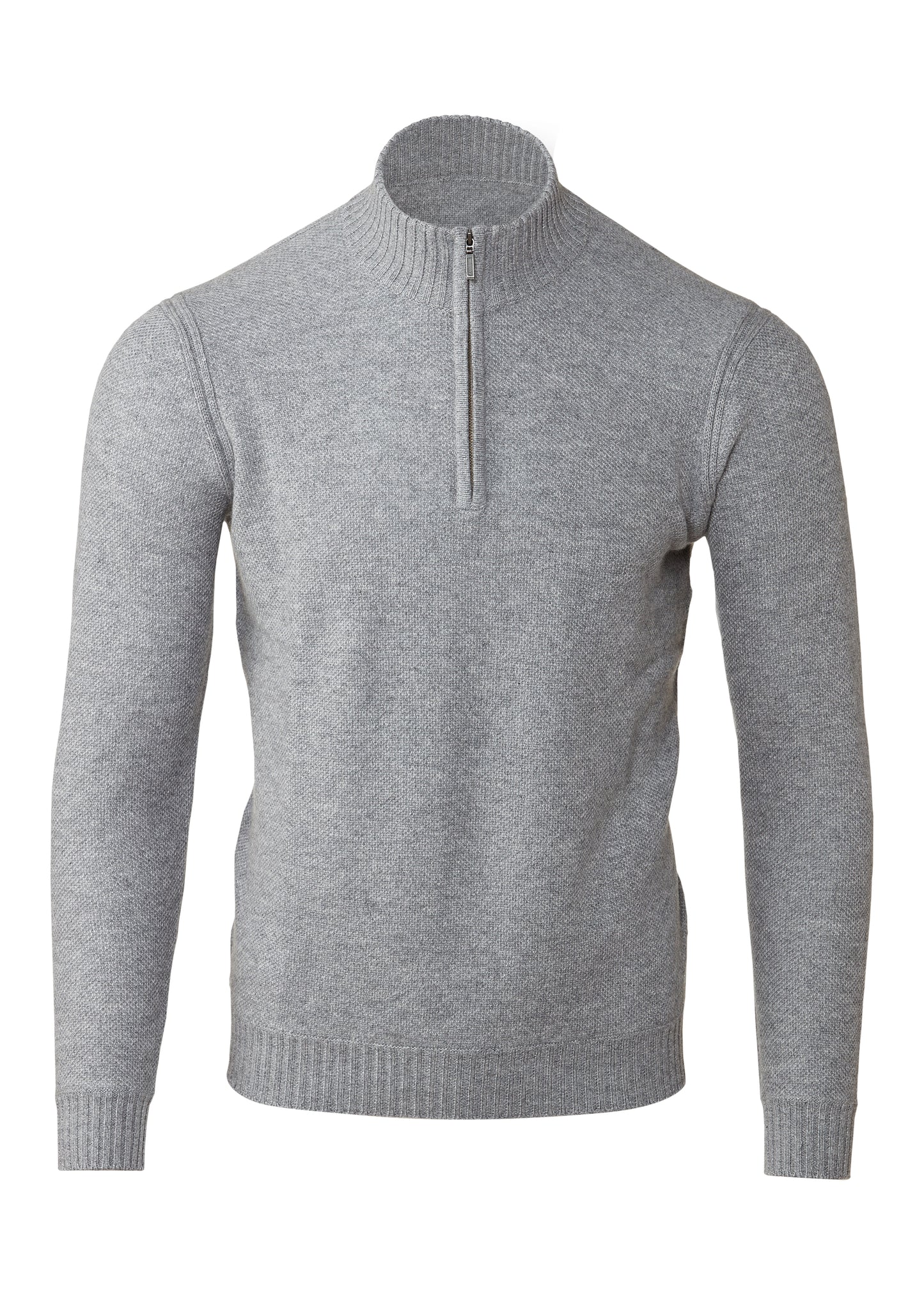Pique Qtr Zip Mock