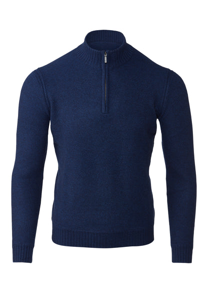 Pique Qtr Zip Mock