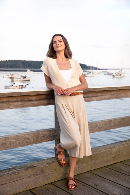 SEQUIN CAP SLEEVE CARDIGAN