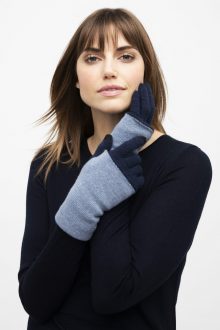 Colorblock Gloves - Kinross Cashmere