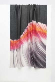 Barcelona Brushstroke Print Scarf - Valencia - Kinross Cashmere
