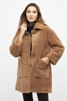 Woven Teddy Bear Coat - Kinross Cashmere