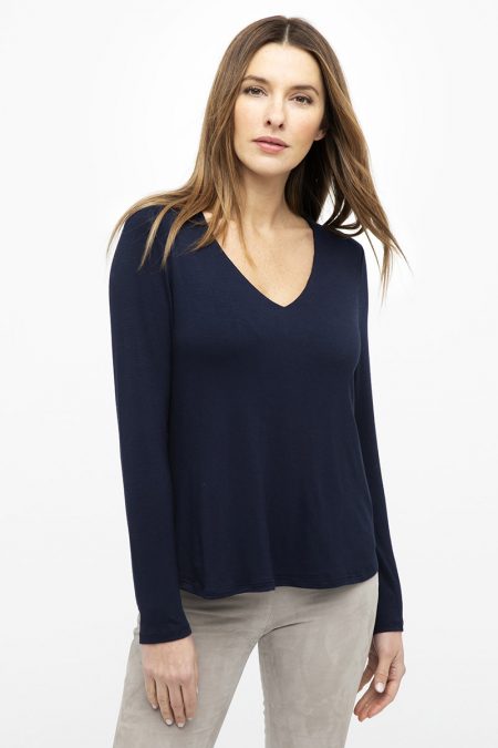 Double Layer Hi-Low Vee - Kinross Cashmere