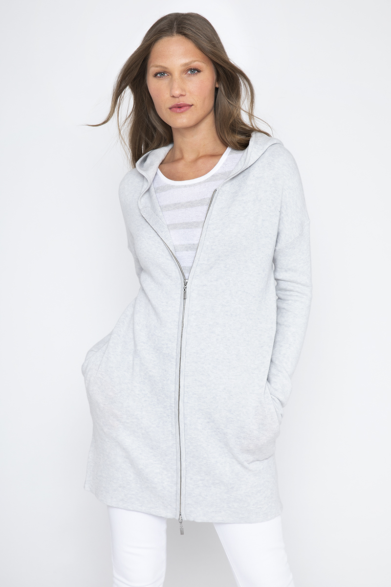 DBL Knit Zip Hoodie - Kinross Cashmere