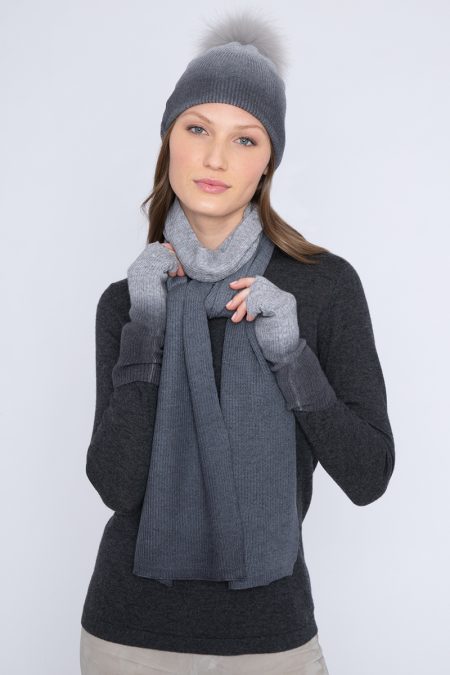 Ombre Hat, Scarf, Gloves - Kinross Cashmere