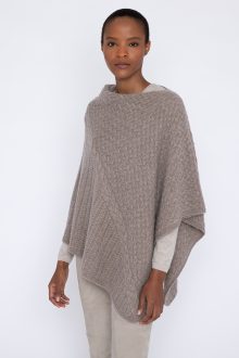 Cable Poncho - Kinross Cashmere