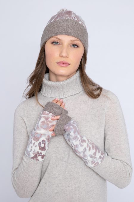 Leopard Glove - Kinross Cashmere