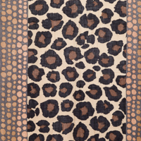 Spotted Leopard Print Scarf Swatch - Kinross Cashmere