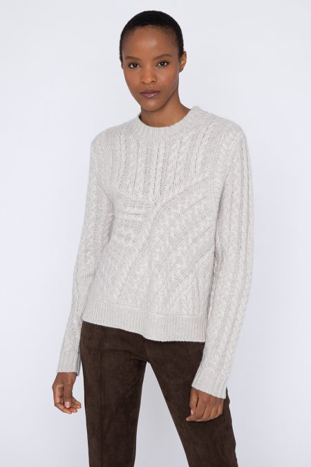 Luxe Cable Crew - Kinross Cashmere