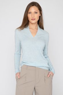 Fitted Seamed Vee - Kinross Cashmere