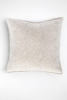 Luxe Cable Pillow- Kinross Cashmere