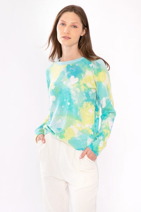 Dreamy Hearts Pullover - Kinross Cashmere