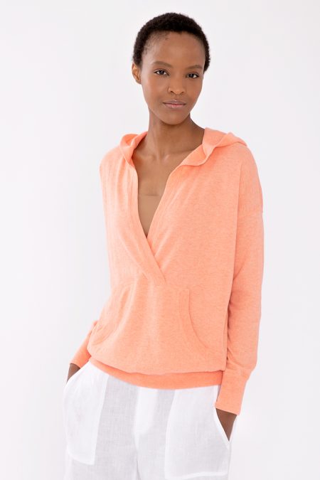 Hooded Pullover - Kinross Cashmere