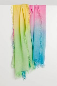 Multicolor Spray Print Scarf - Kinross Cashmere
