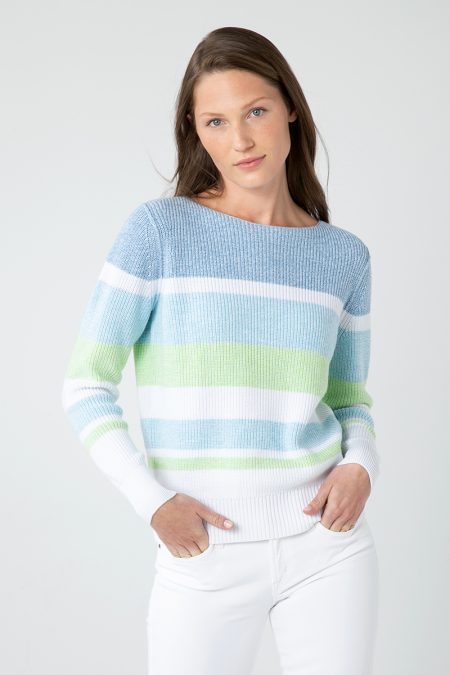 Textured Marl Pullover - Kinross Cashmere