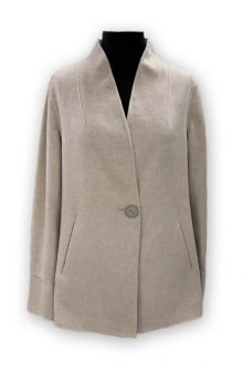 LWT Easy One Button Coat - Kinross Cashmere