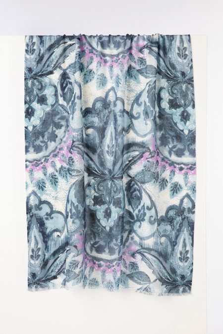 Tranquility Tapestry Print Scarf - Kinross Cashmere