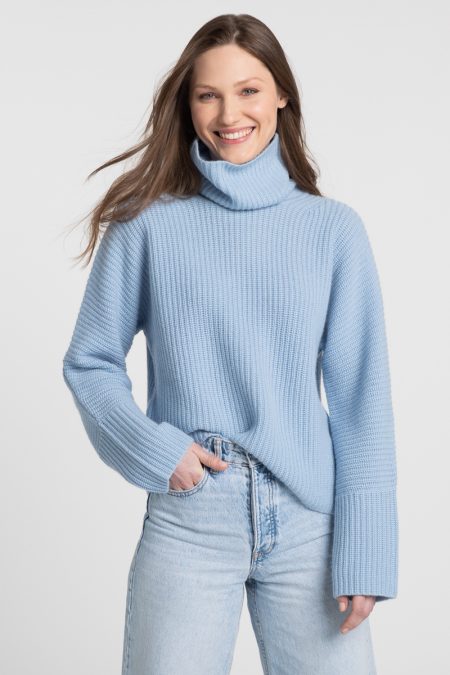 Luxe Cozy T-Neck - Kinross Cashmere