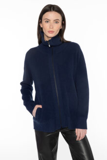 Thermal Sporty Zip Cardigan - Kinross Cashmere