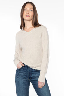Thermal Sequin Vee - Kinross Cashmere