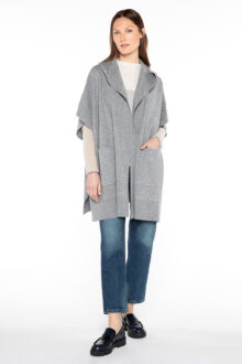 Hooded S/L Cardigan - Kinross Cashmere