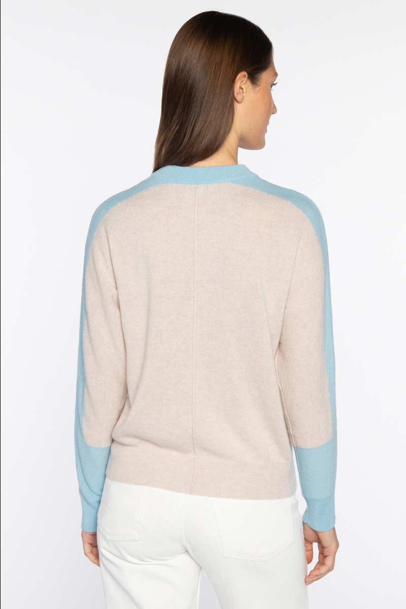 Pop Trim Dolman Crew - Kinross Cashmere