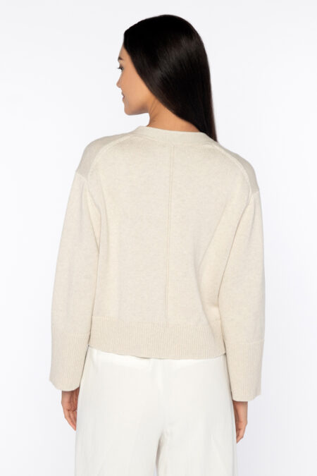 Wide Sleeve Cardigan - Kinross Cashmere