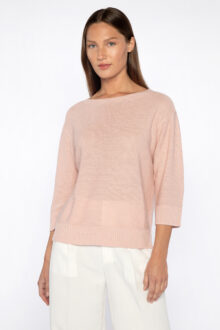 Textured Easy Pullover - Kinross Cashmere