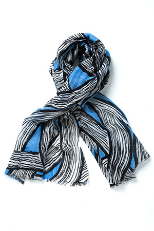 Kinross Cashmere | Twisted Rope Print Scarf