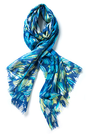 Kinross Cashmere | Feather Print Scarf