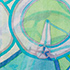 Kinross Cashmere | Color Swatch | Aqua Multi
