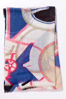 Kinross Cashmere | Spring 2016 | Bicycle Print Scarf