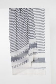 Printed Stripe Scarf - Sterling Kinross Cashmere