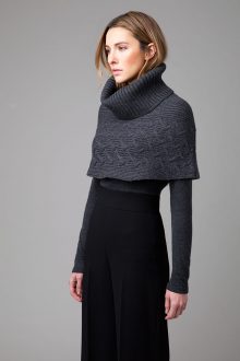 Cable Cowl Poncho - Kinross Cashmere