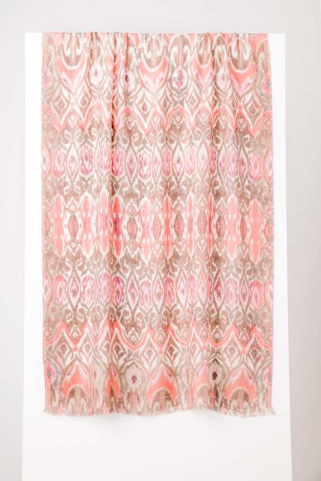 Tapestry Ikat Print Scarf - Kinross Cashmere