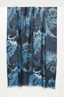 Ombre Paisley Print Scarf - Kinross Cashmere